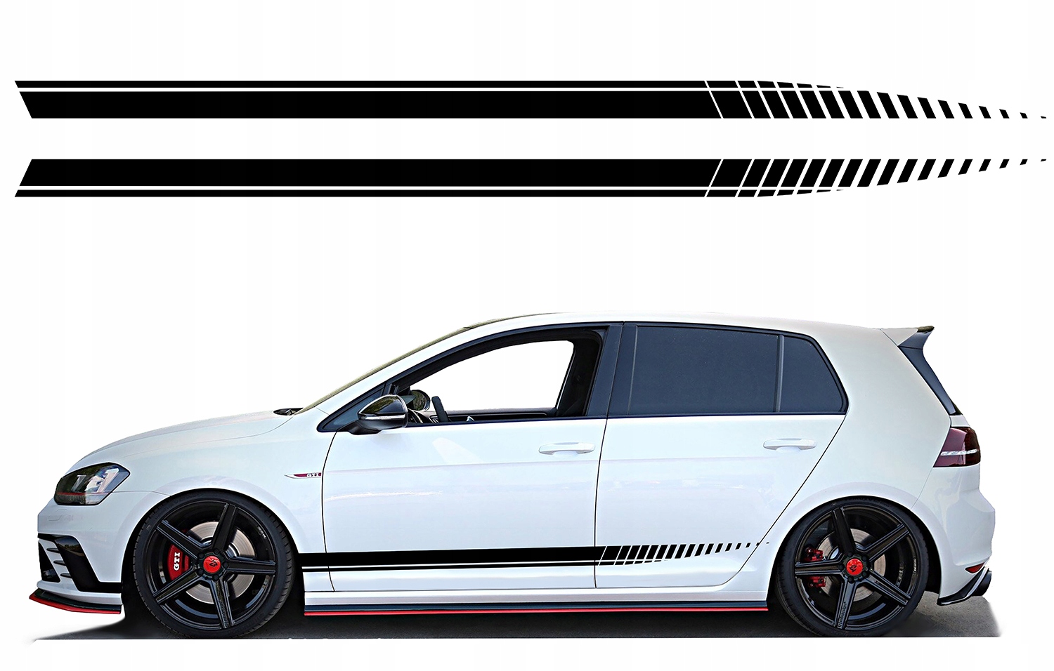 2x Samolepky Grafika na auto bok auta Pásy Pásky Linie Tuning 230x10