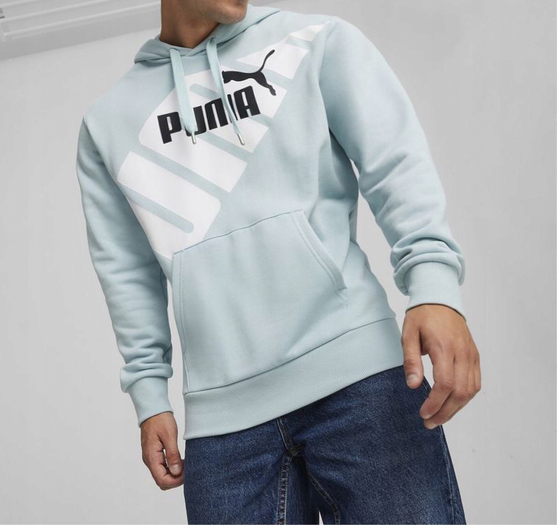 3263 Pánská Mikina Puma Klokanka S Kapucí Sportovní Bavlněná S