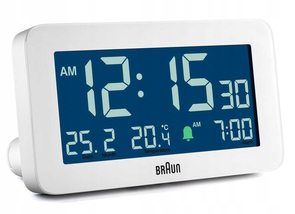 Budík Braun BC10W Alarm Automatické Podsvícení Teploty