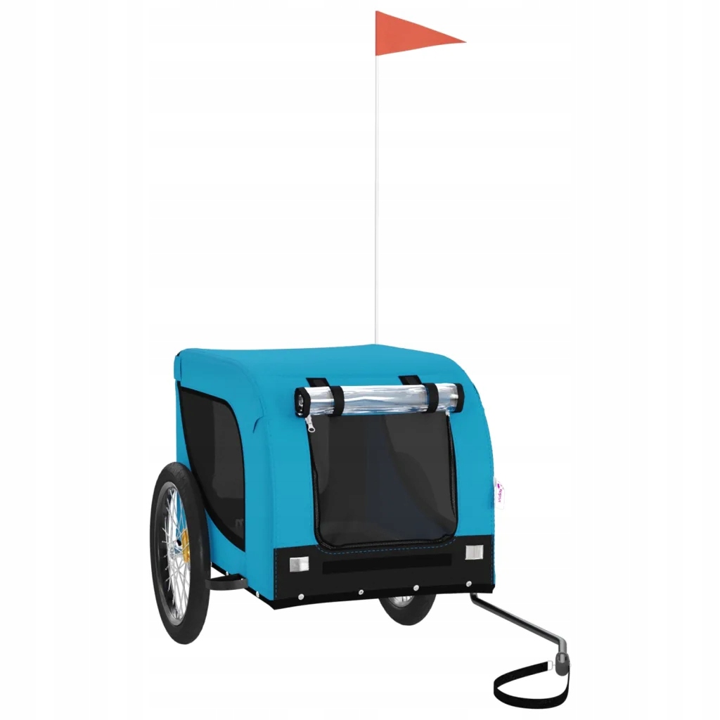 Přívěs na kolo pro zvířata modro-černý 133 x 69 x 73,5 cm
