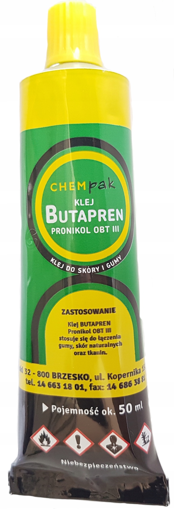 

Klej Butapren Pronikol Obt III 50ml Guma Skóra