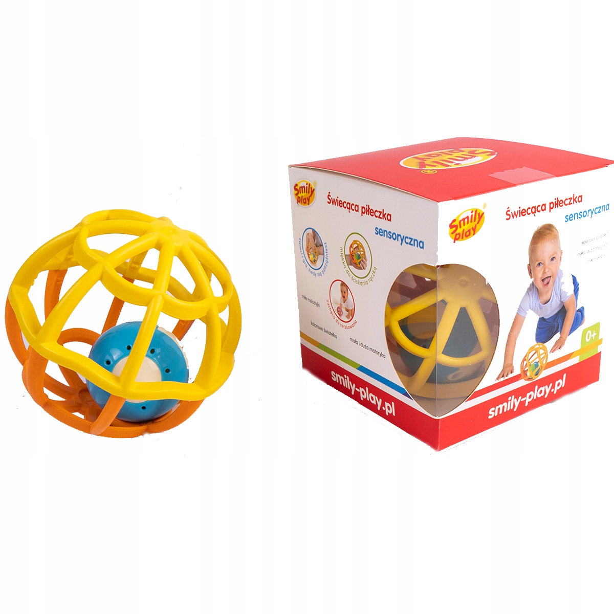 

Smily Play Piłka miękka grzechotka świeci dźwięk