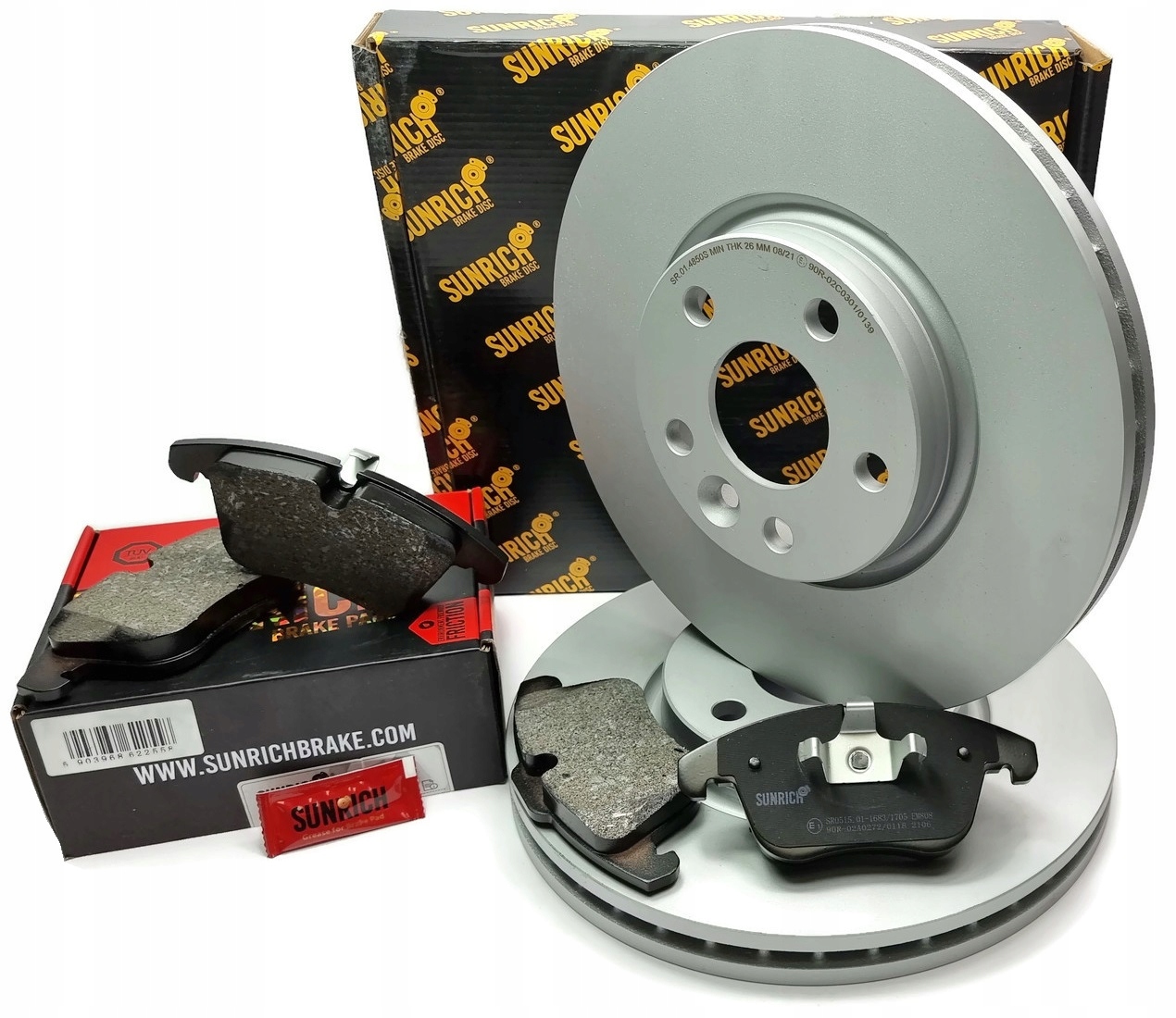 SR.01.4850S - ДИСКИ КОЛОДКИ ПЕРЕДНИЕ FORD GALAXY SMAX MONDEO MK4 IV