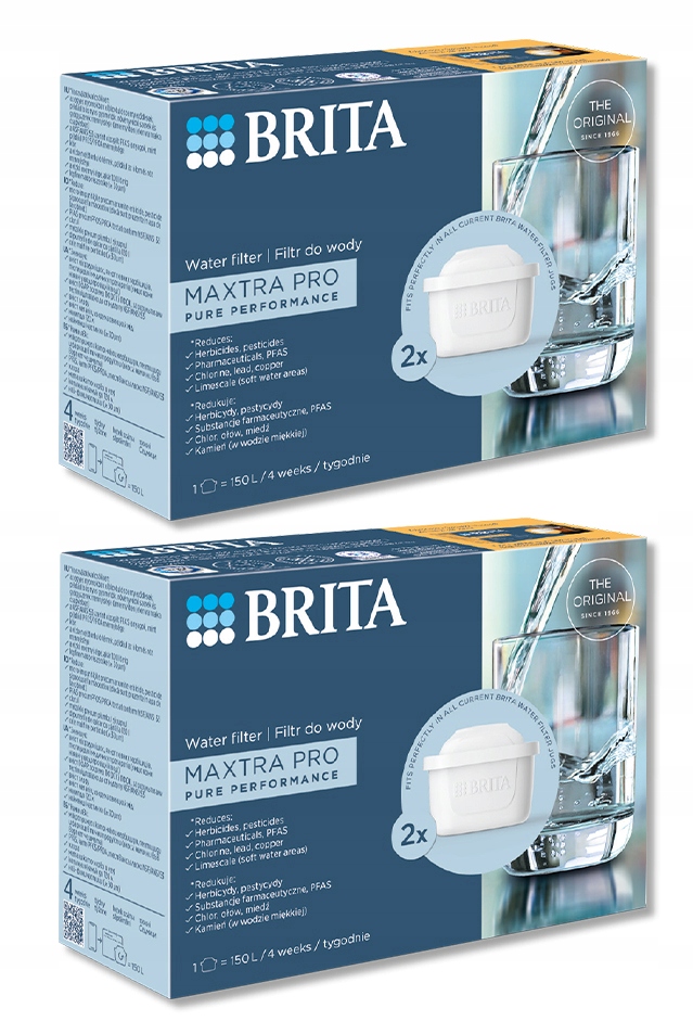 Filtr wody wkład do dzbanka Brita Pro Pure Performance 2x2szt.