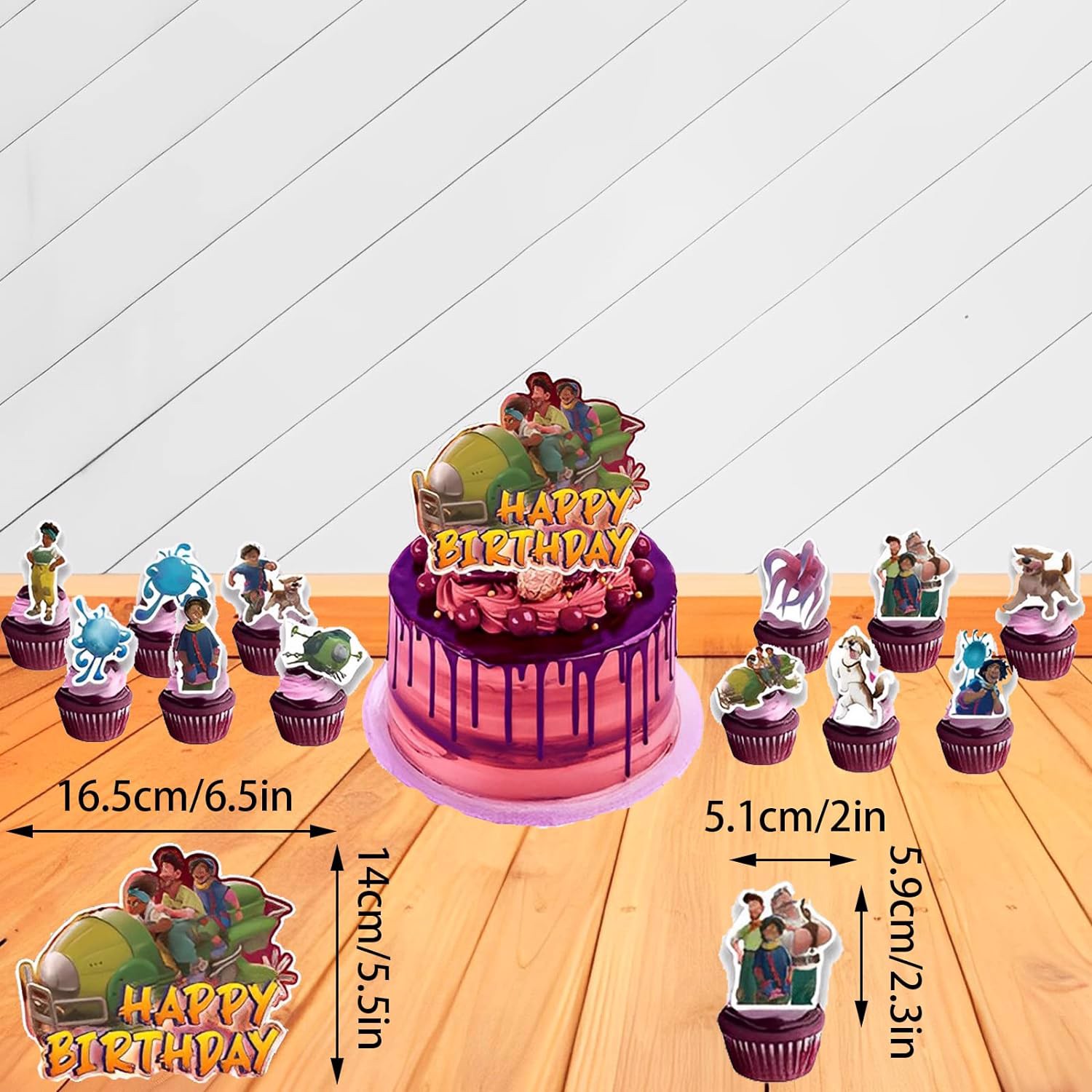 Toppery na dort muffiny Podivný svět 13ks