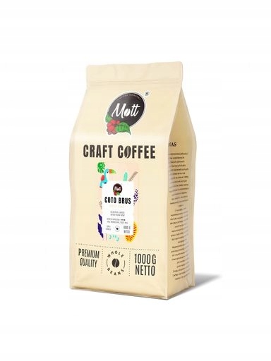Levně Káva zrnková 1kg 100% Arabica Čerstvě pražená Kostarika Mott Coffee