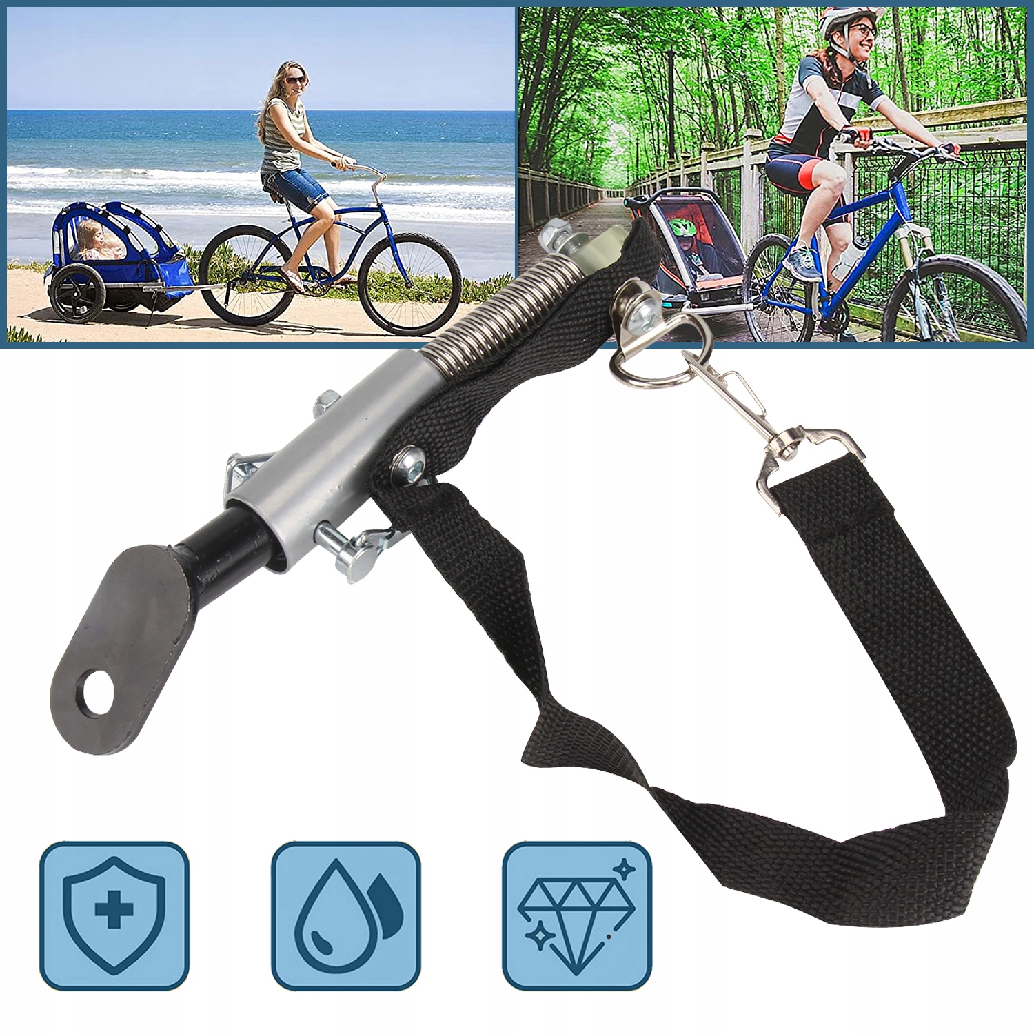 HAK HOLOWNICZY DO ROWERU, UNIWERSALNY HAK HOLOWNICZY, PRZYCZEPKA ROWEROWA