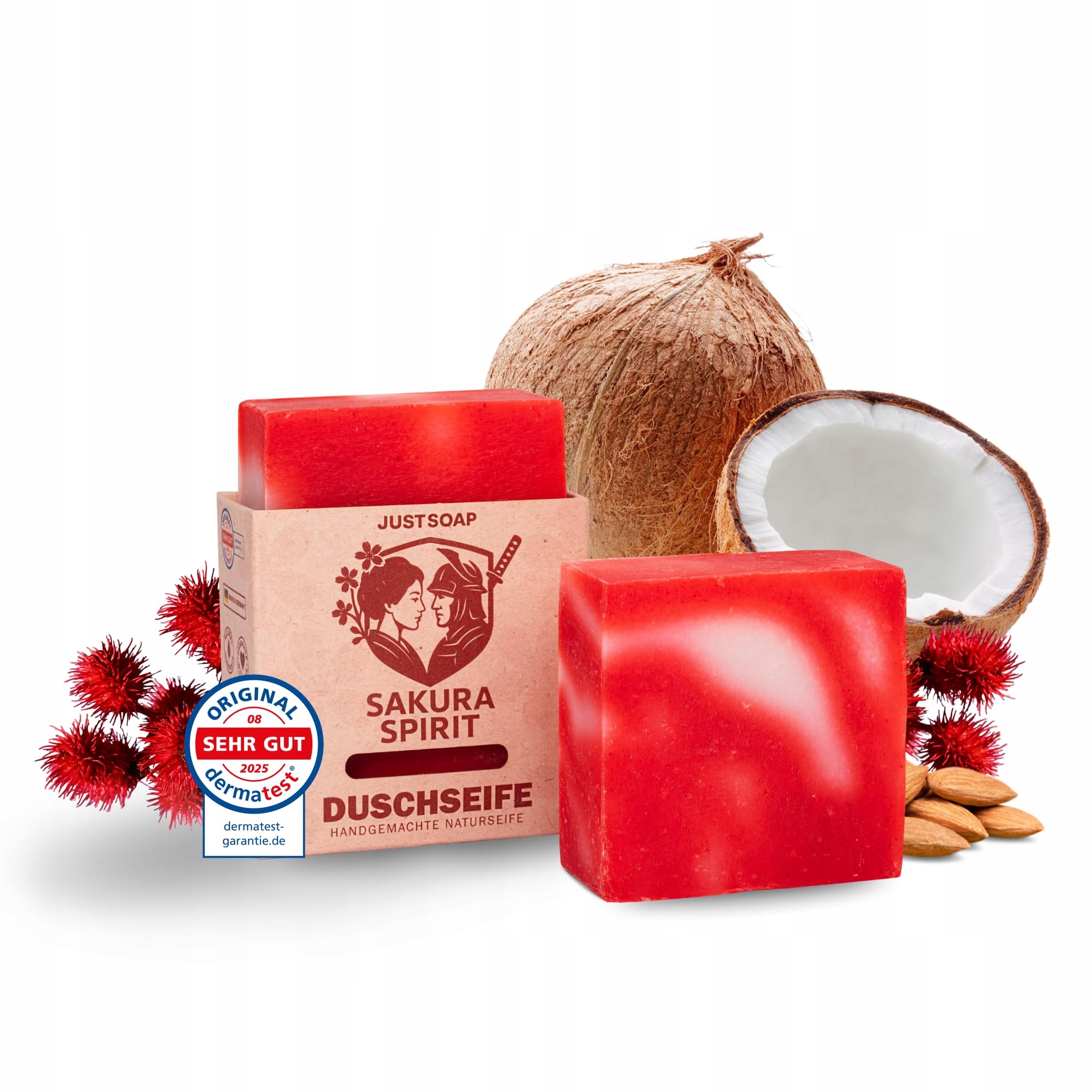 Just Soap Sprchové mýdlo Sakura Spirit 150 g Přírodní veganské bio