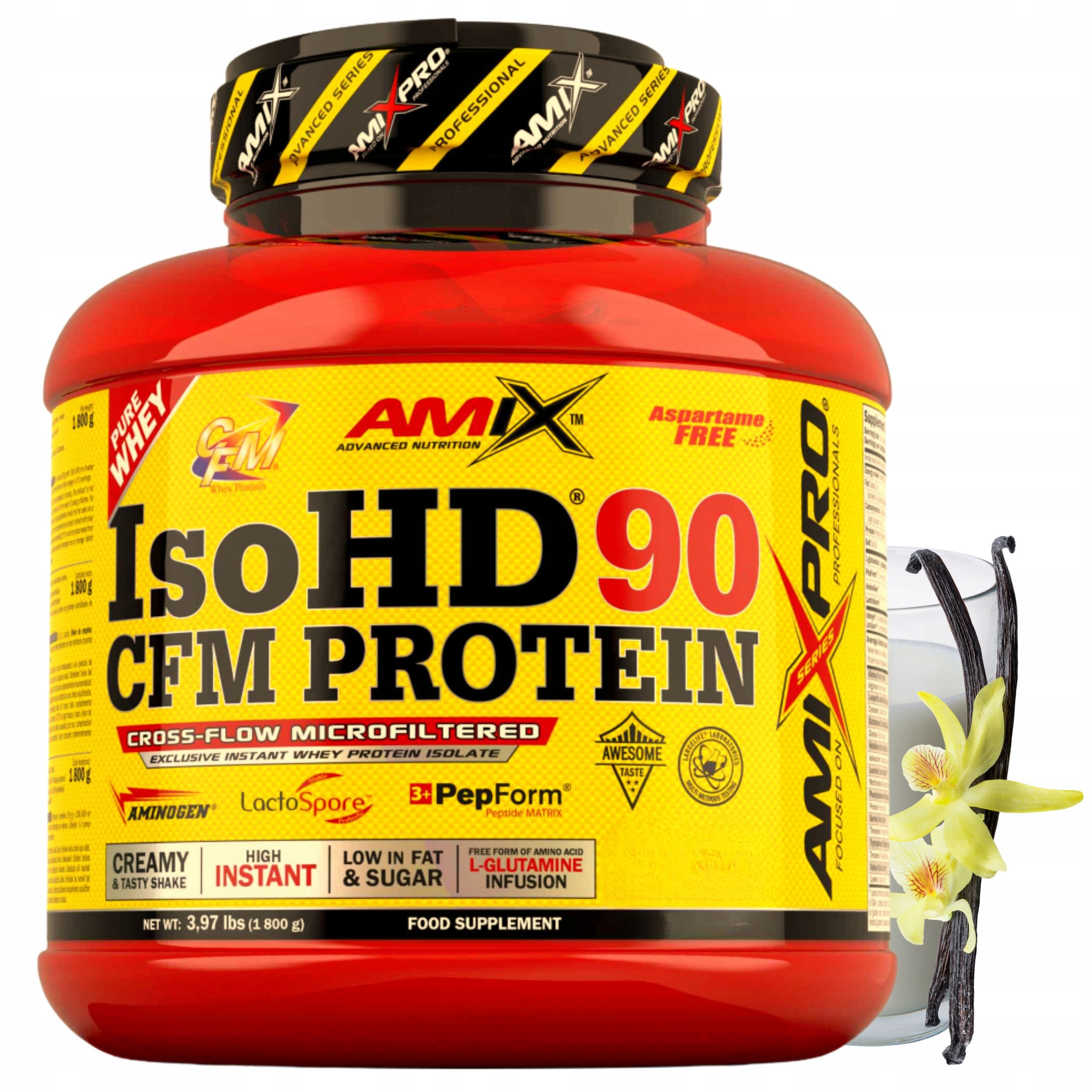 Proteinový Izolát Vanilkový syrovátkový shake na hubnutí 1800 g