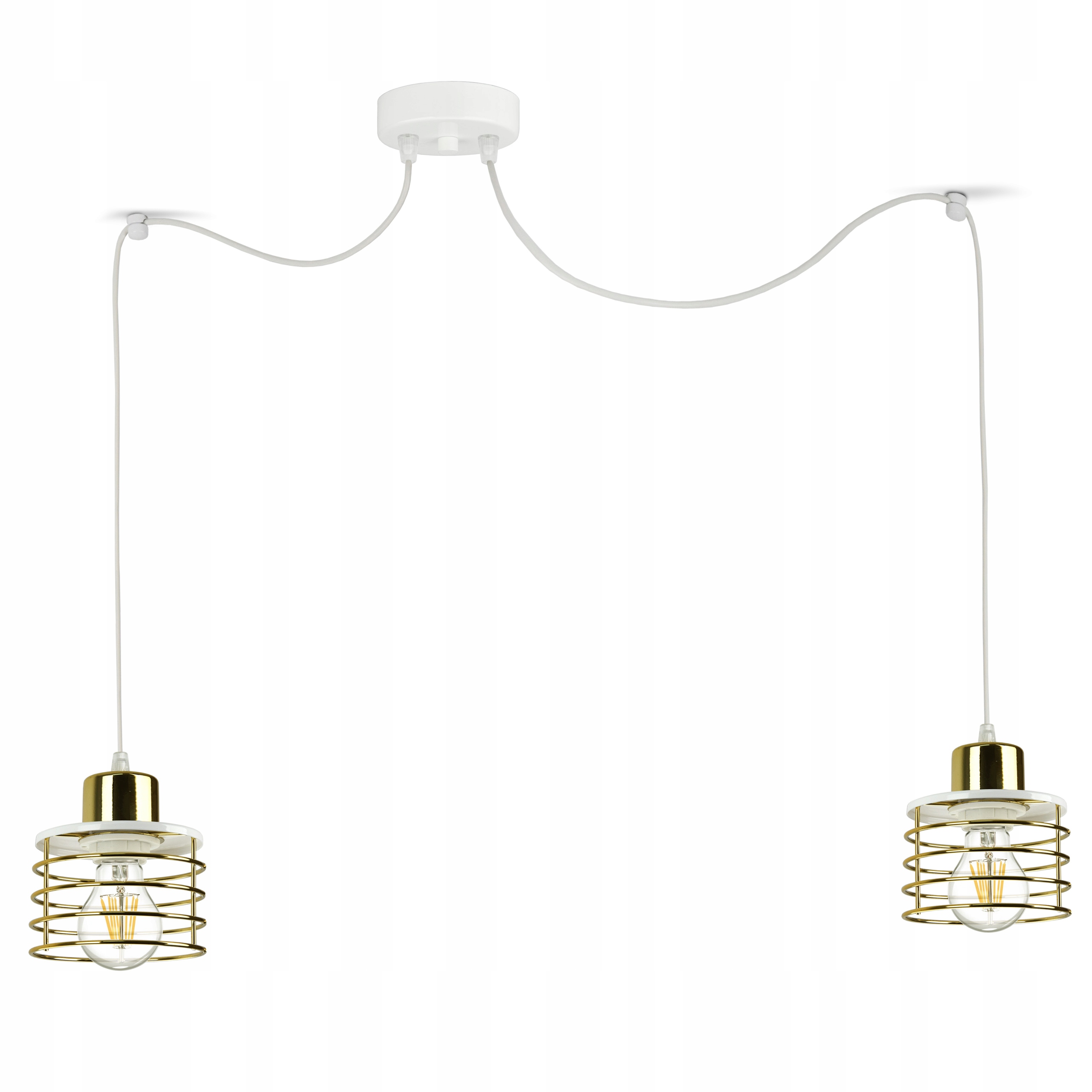 

Lampa Wisząca Żyrandol Pająk Glam Złoty Chrom Mied