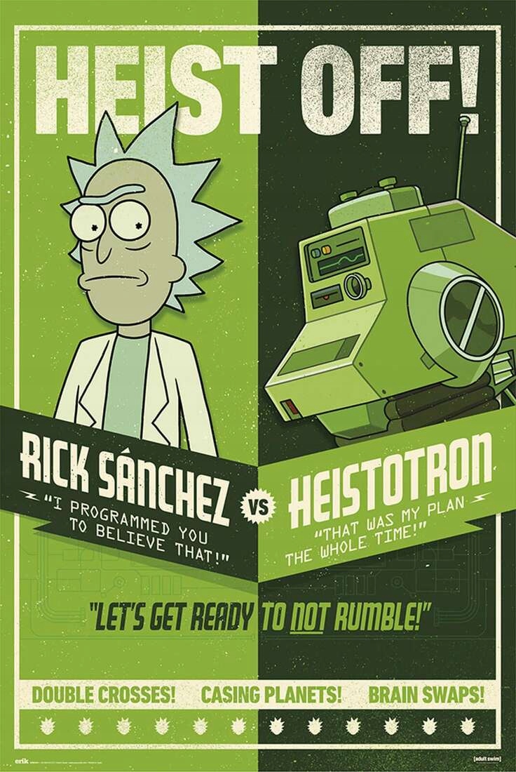Rick and Morty Heist Off plakat 61x91,5 cm