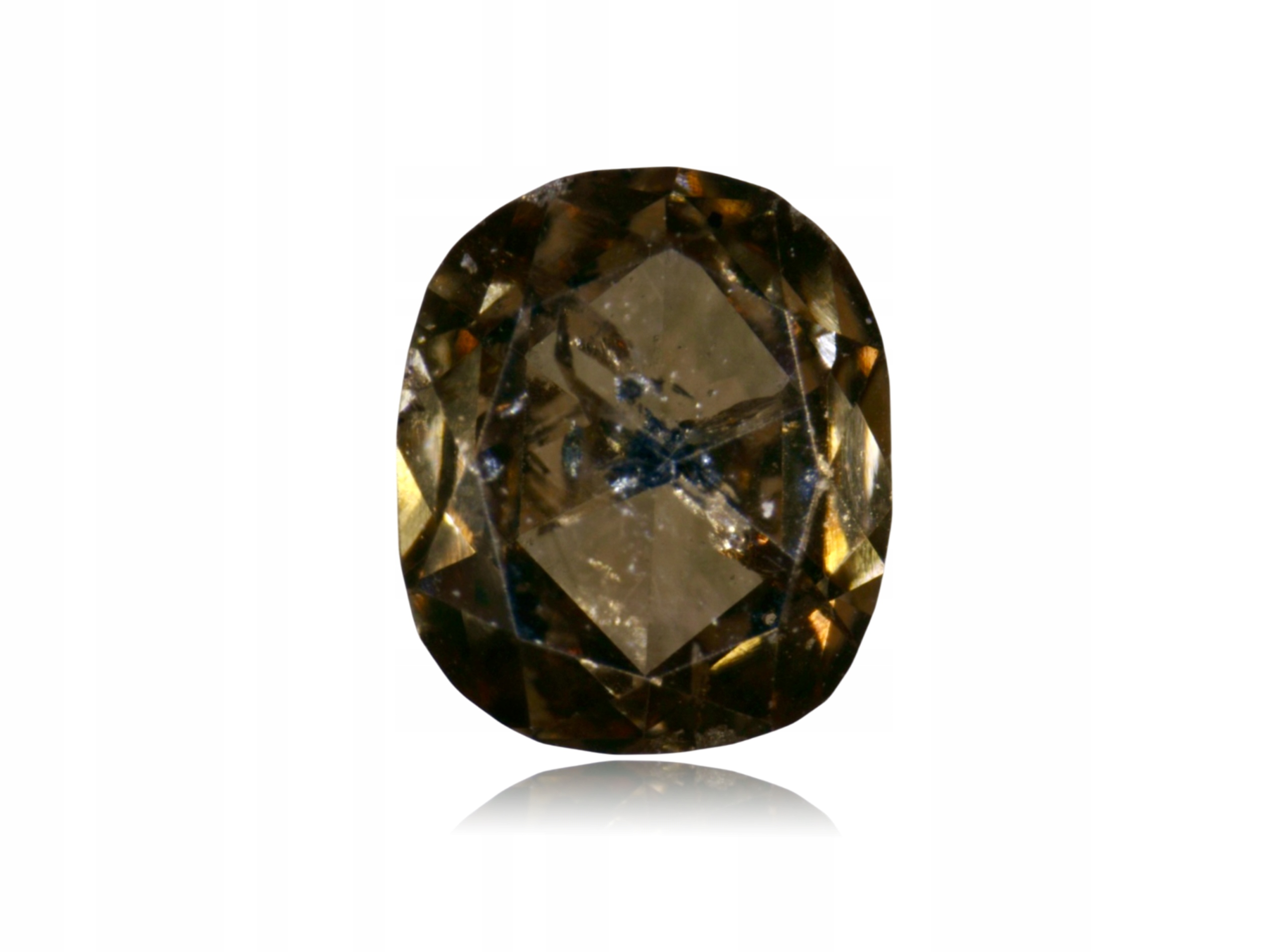Přírodní diamant 0.09 ct Hnědý Ovál I3 certifikát Wbd