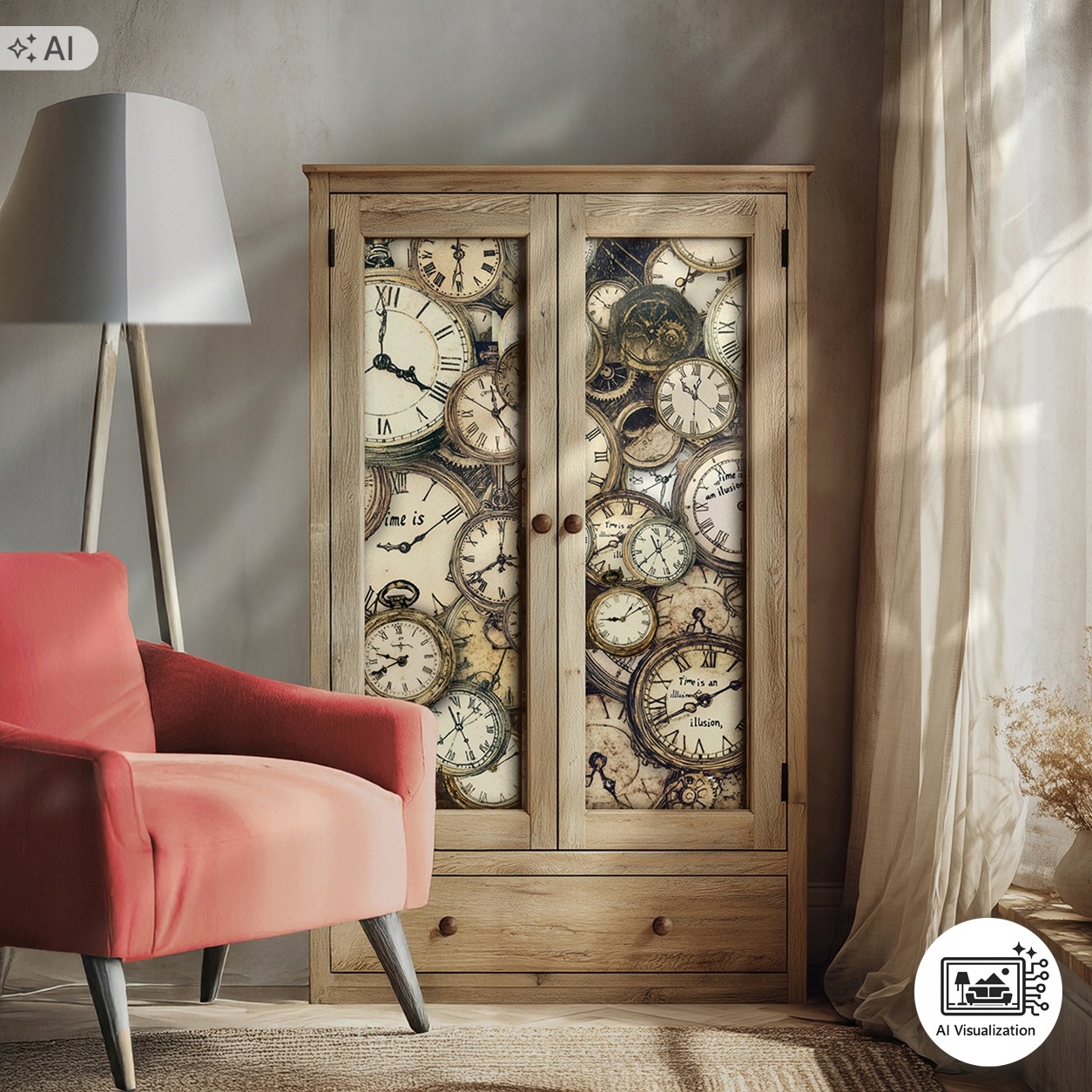 Sada nábytkového papíru moruše na decoupage FPA1042 Čarodějnice Alice