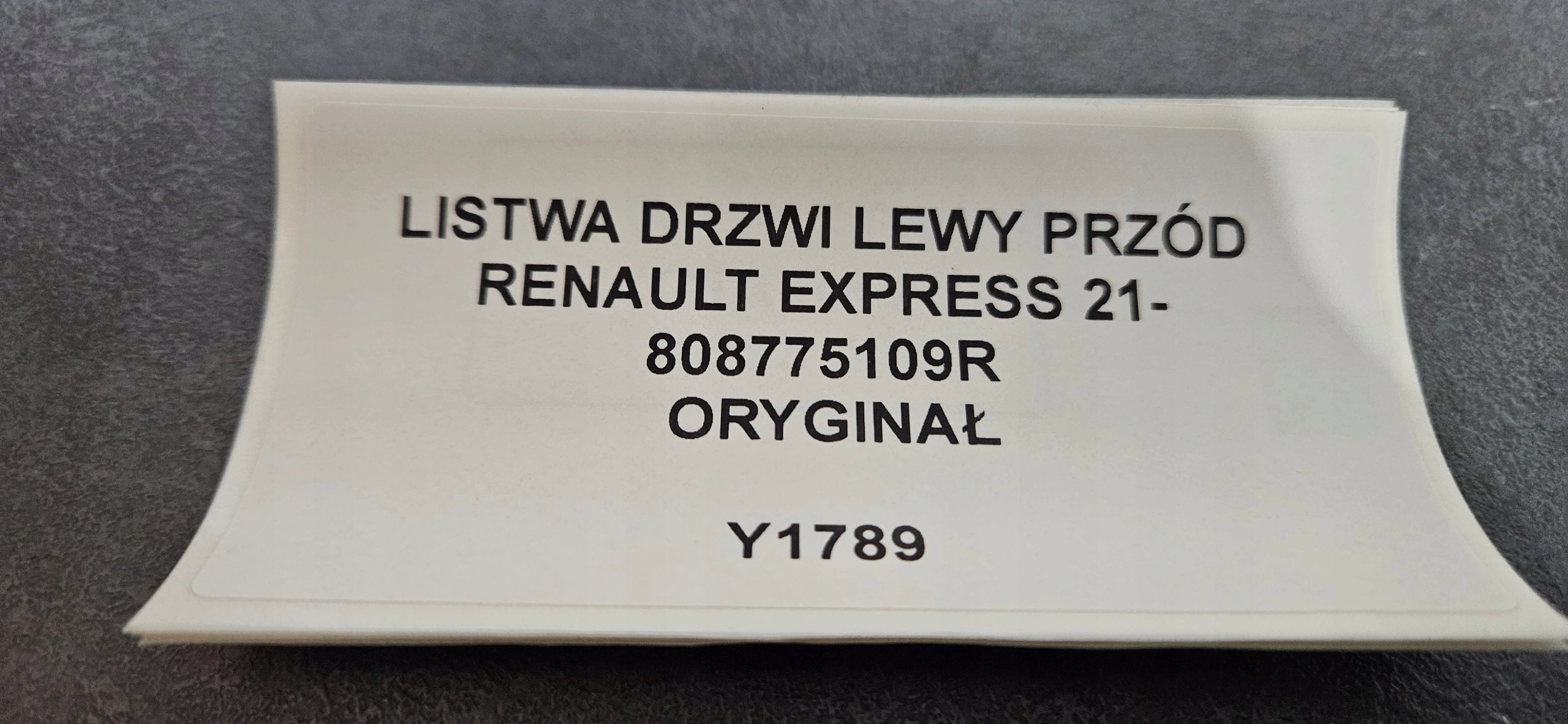 moulding door left front RENAULT EXPRESS 21- original 808775109R