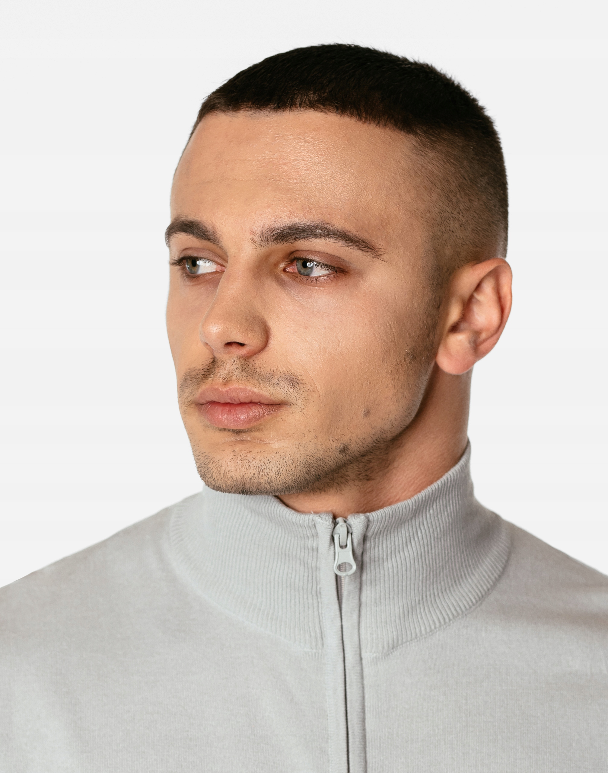 Sweter Męski Rozsuwany Półgolf Golf S3S C116 r 3XL Rozmiar 3XL