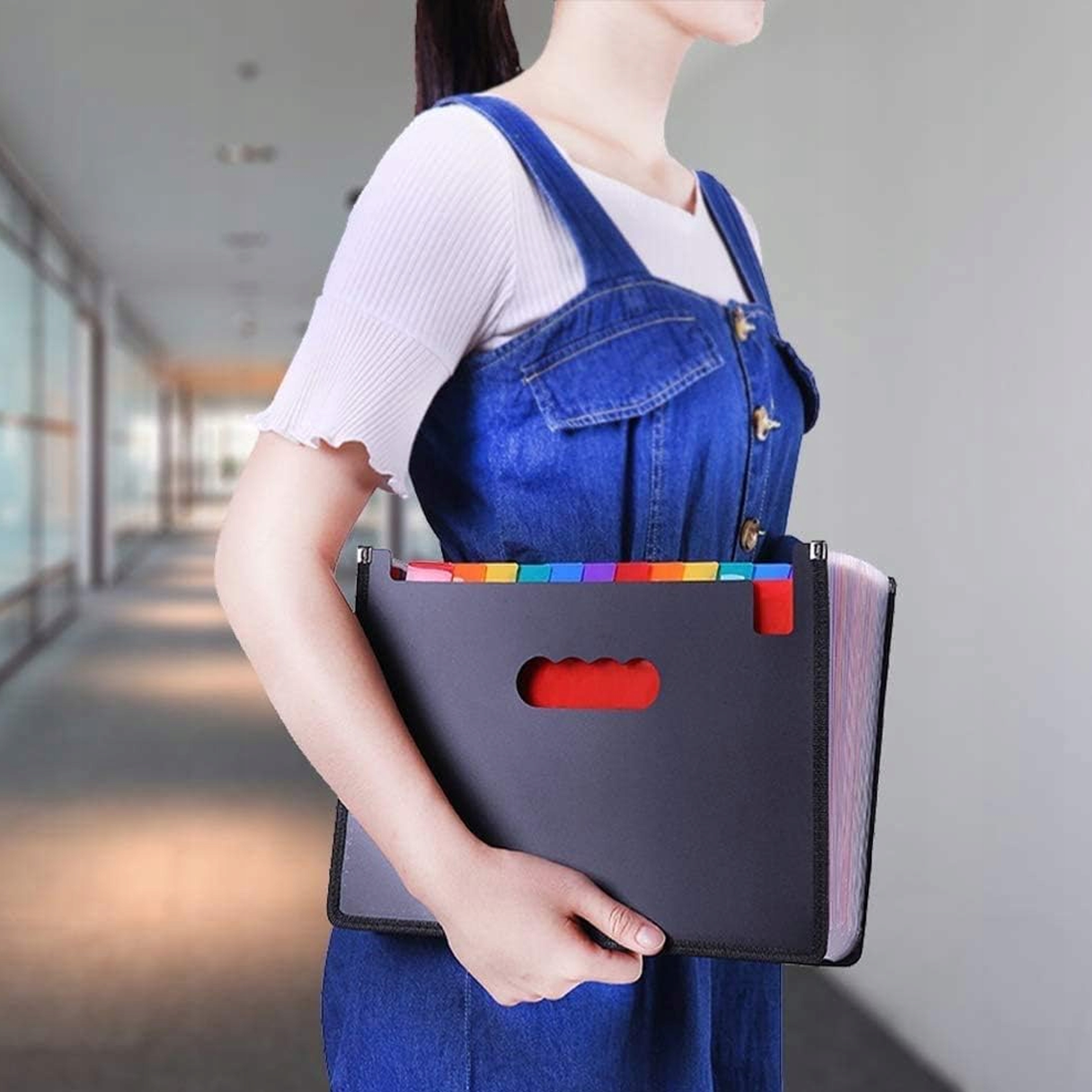 TECZKA HARMONIJKOWA KARTOTEKOWA ORGANIZER NA DOKUMENTY A4 XL 25 PRZEGRÓDEK Marka inna