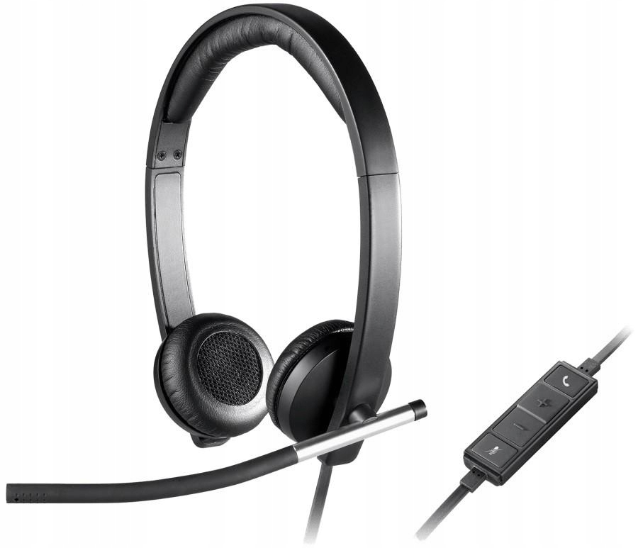Logitech Usb Headset Stereo H650e Headset on-ear wired uszkodzone