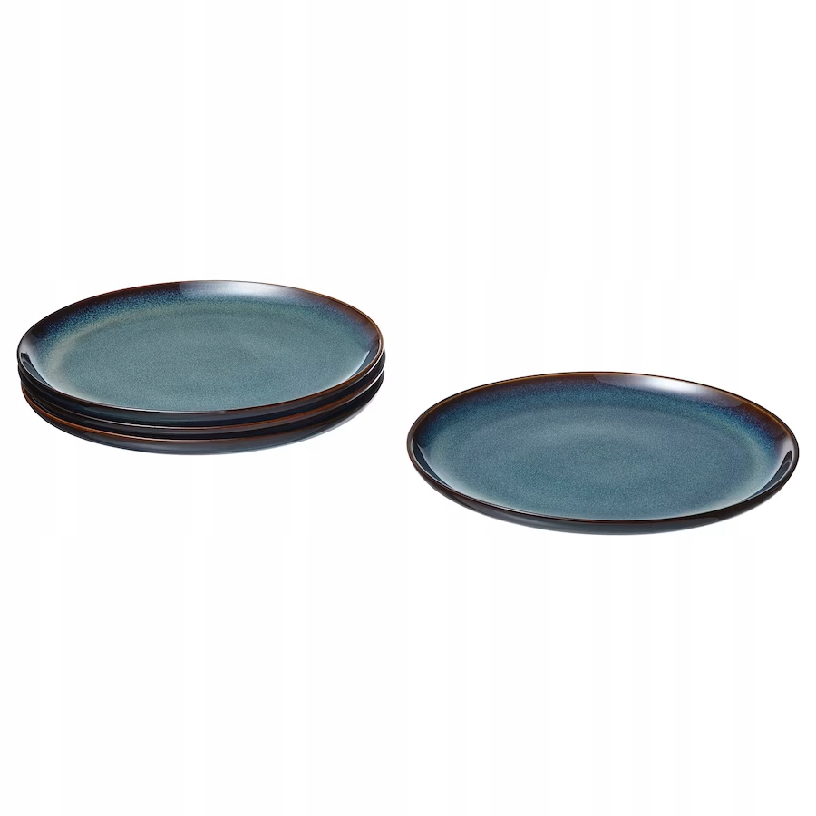 

Ikea Gladelig Talerz 25cm Niebieski 4 szt. Talerze