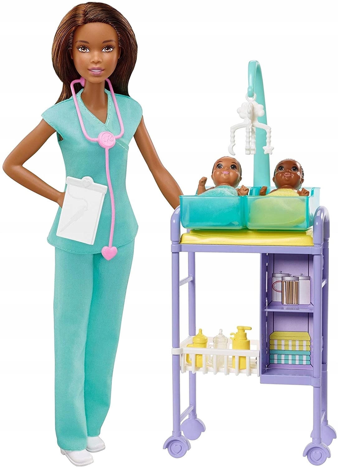 

Barbie Lalka Lekarz Pediatra 2 Bobasy GKH24