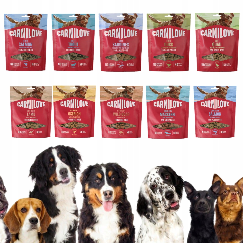 Carnilove Przysmaki dla Psa Snack Mix Smaków 10*200g