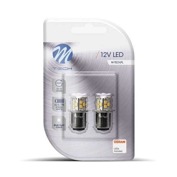 

2x Osram Led P21W/5W Bay15d dwuwłóknowa -----biała