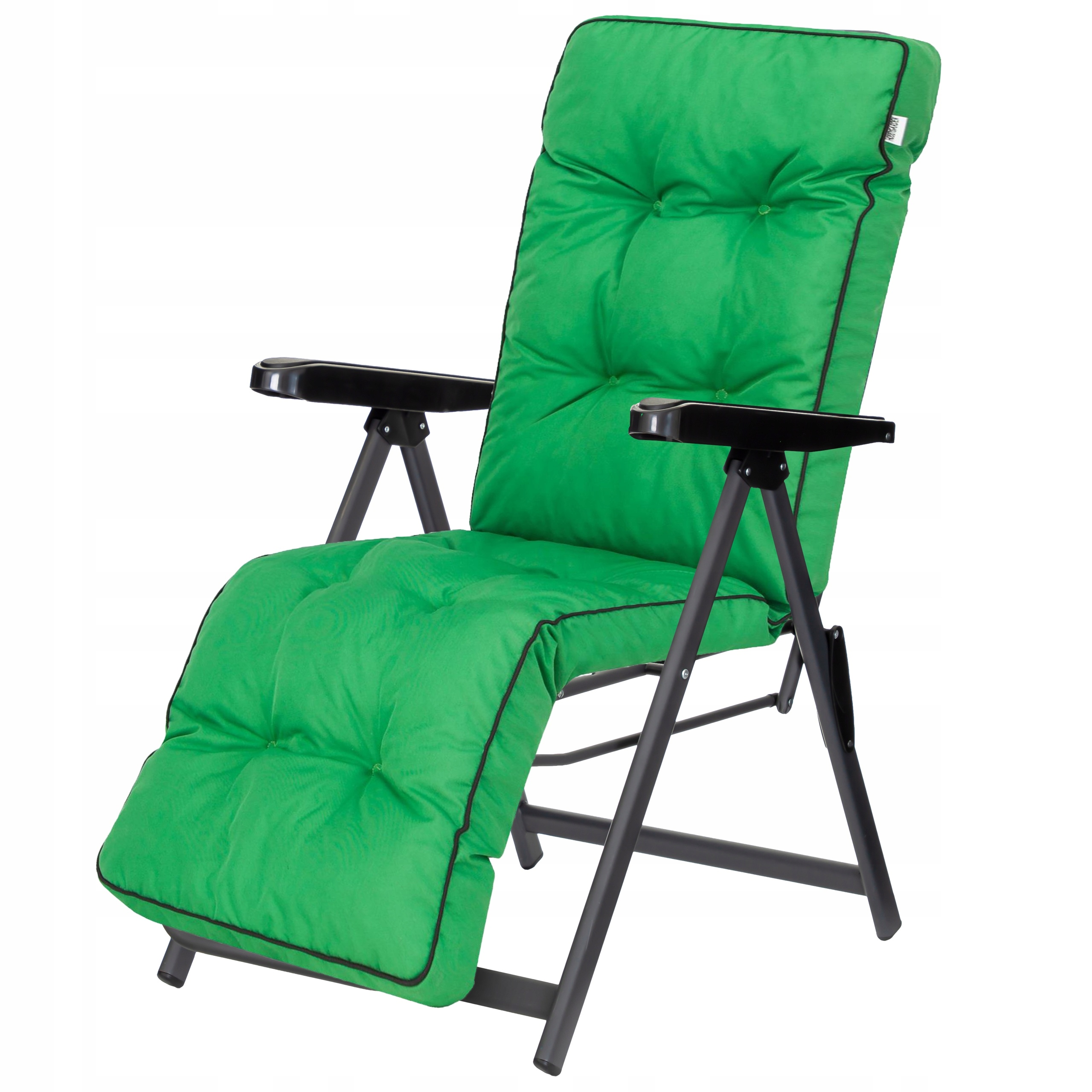 Skladací záhradný ležadlo s vankúšom plážové kreslo s reguláciou Hobbygarden