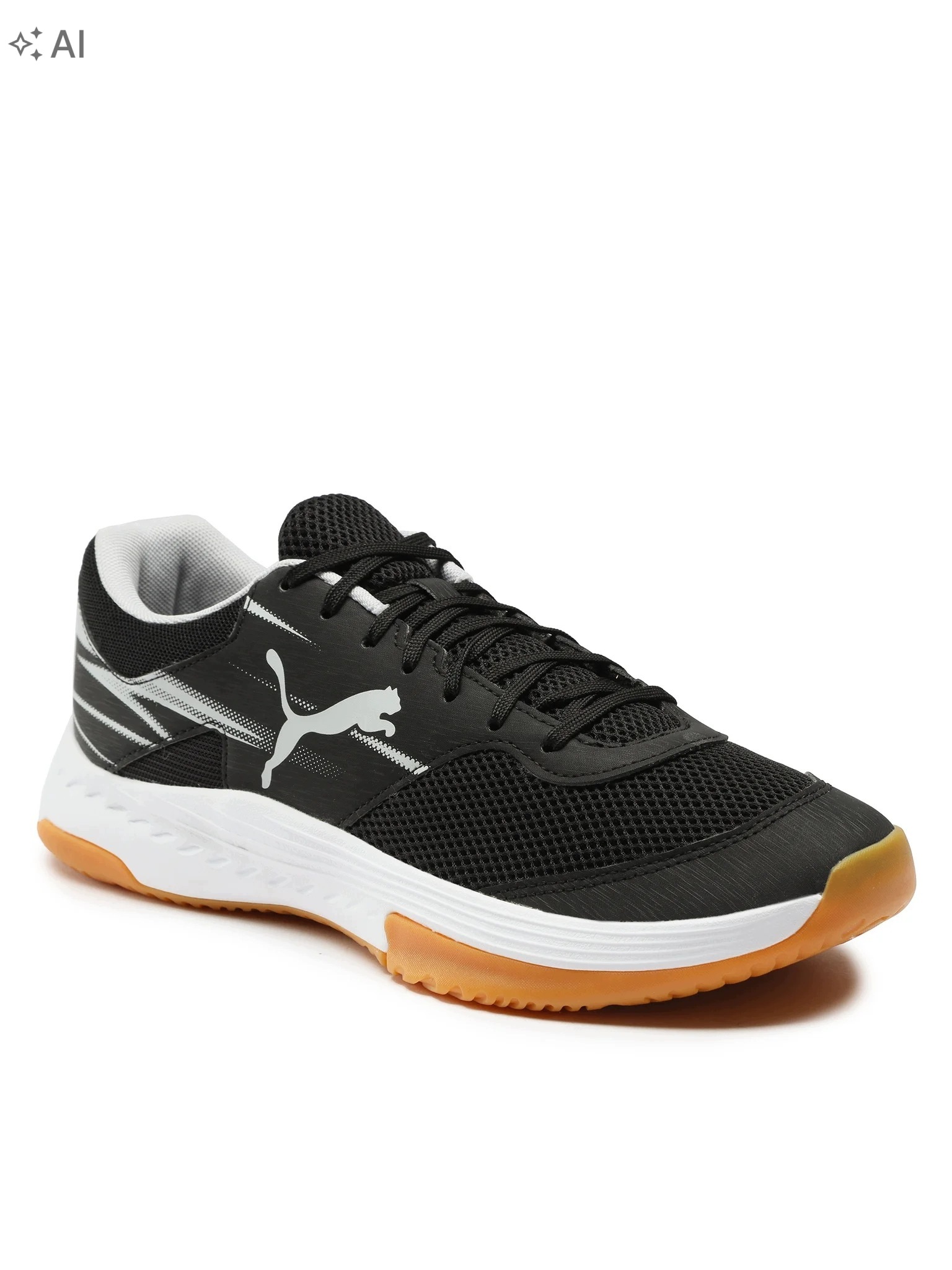 Puma Varion II Halowe Obuwie Piłkarskie Czarne Z Białą Podeszwą 42,5 6RA
