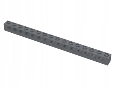 

Lego Technic 3703 Belka 1x16 c szara Dbg Nowa (6g)