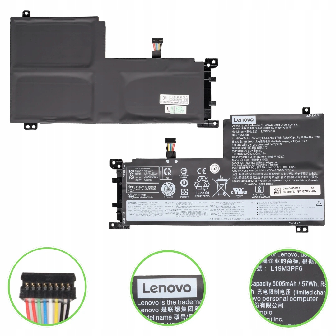 Originál batéria L19M3PF6 57Wh