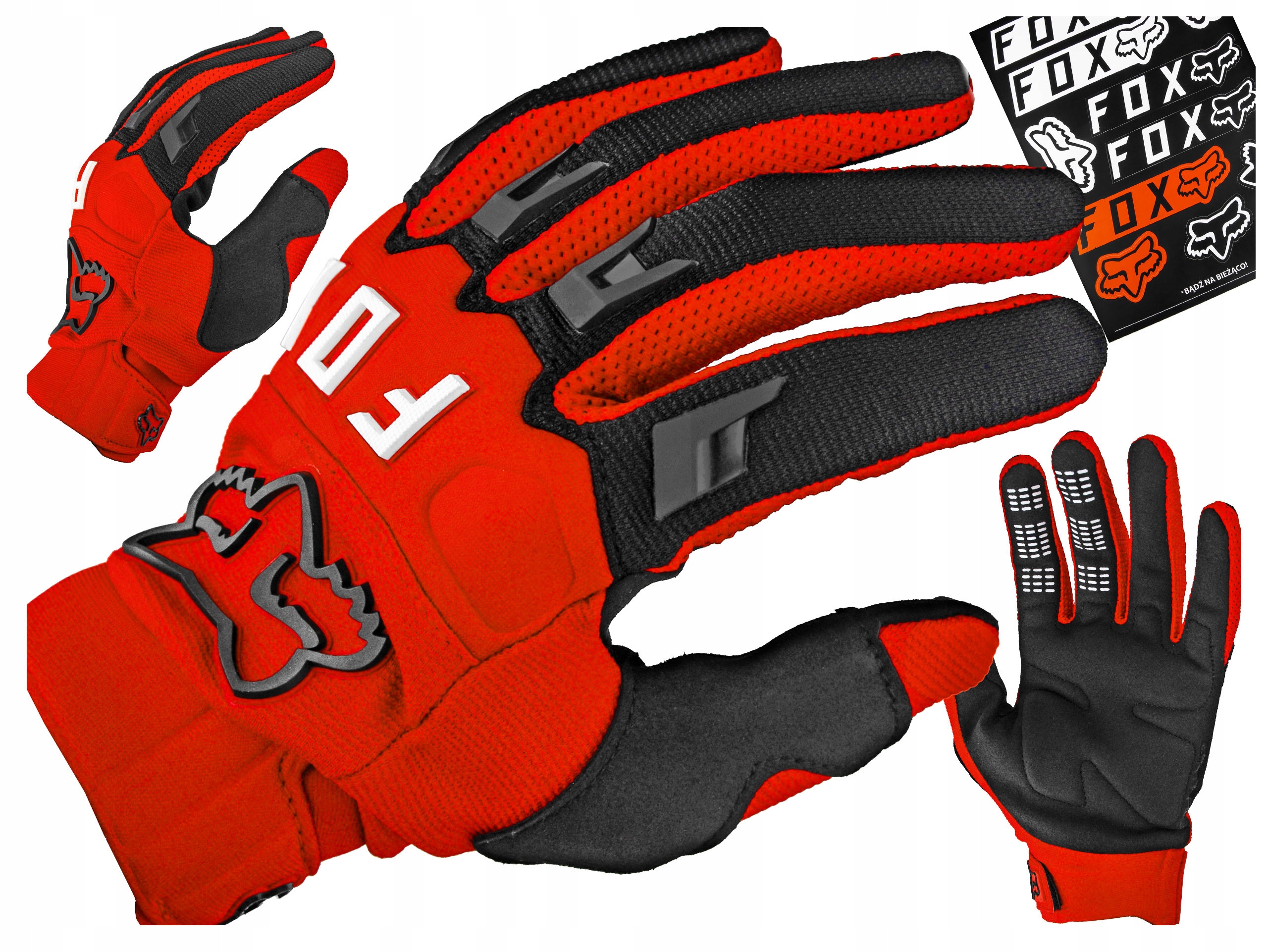 

Rękawiczki Fox Junior Dirtpaw Fluo Red Ym + Gratis