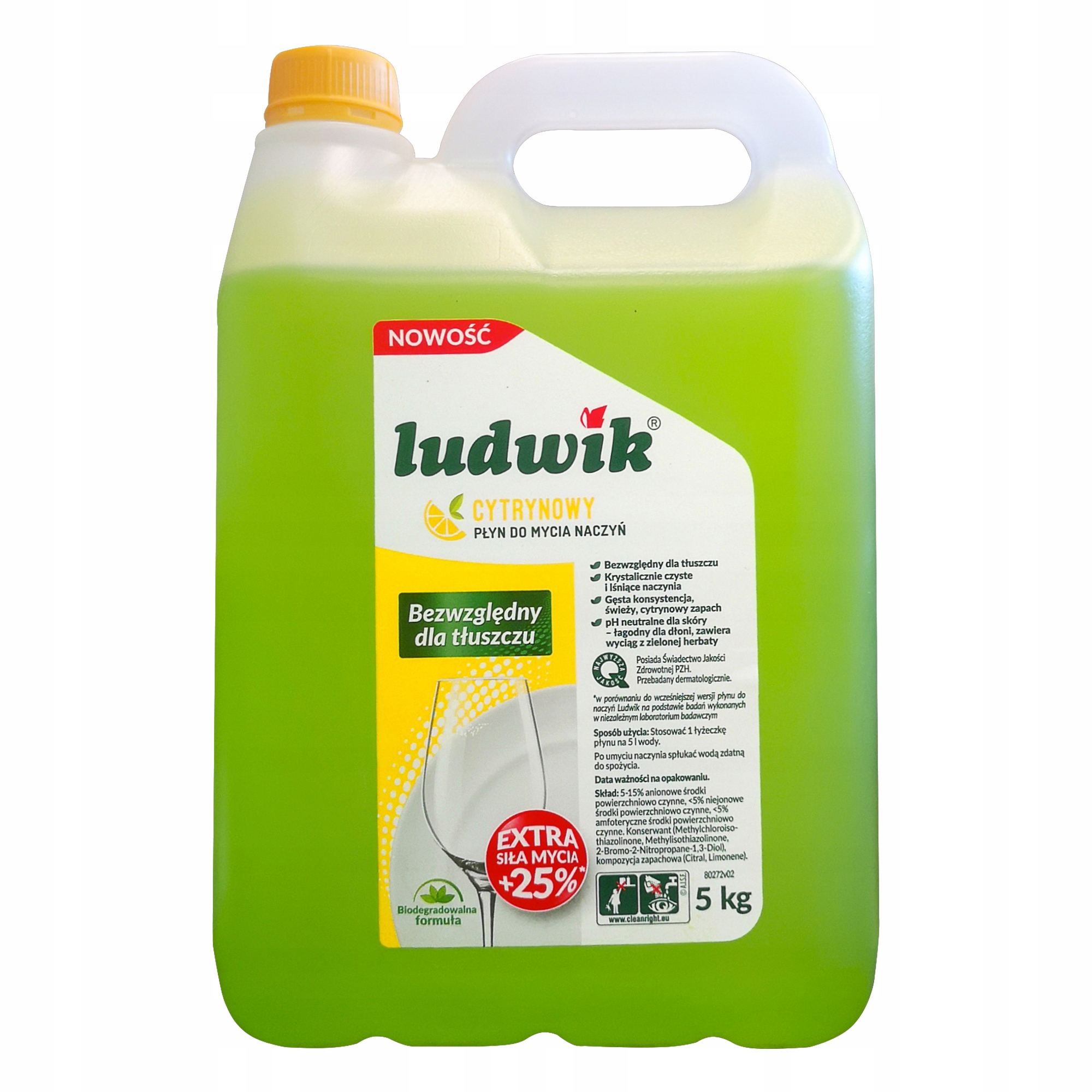 

Ludwik Płyn Do Naczyń Cytryna 5 Litrów
