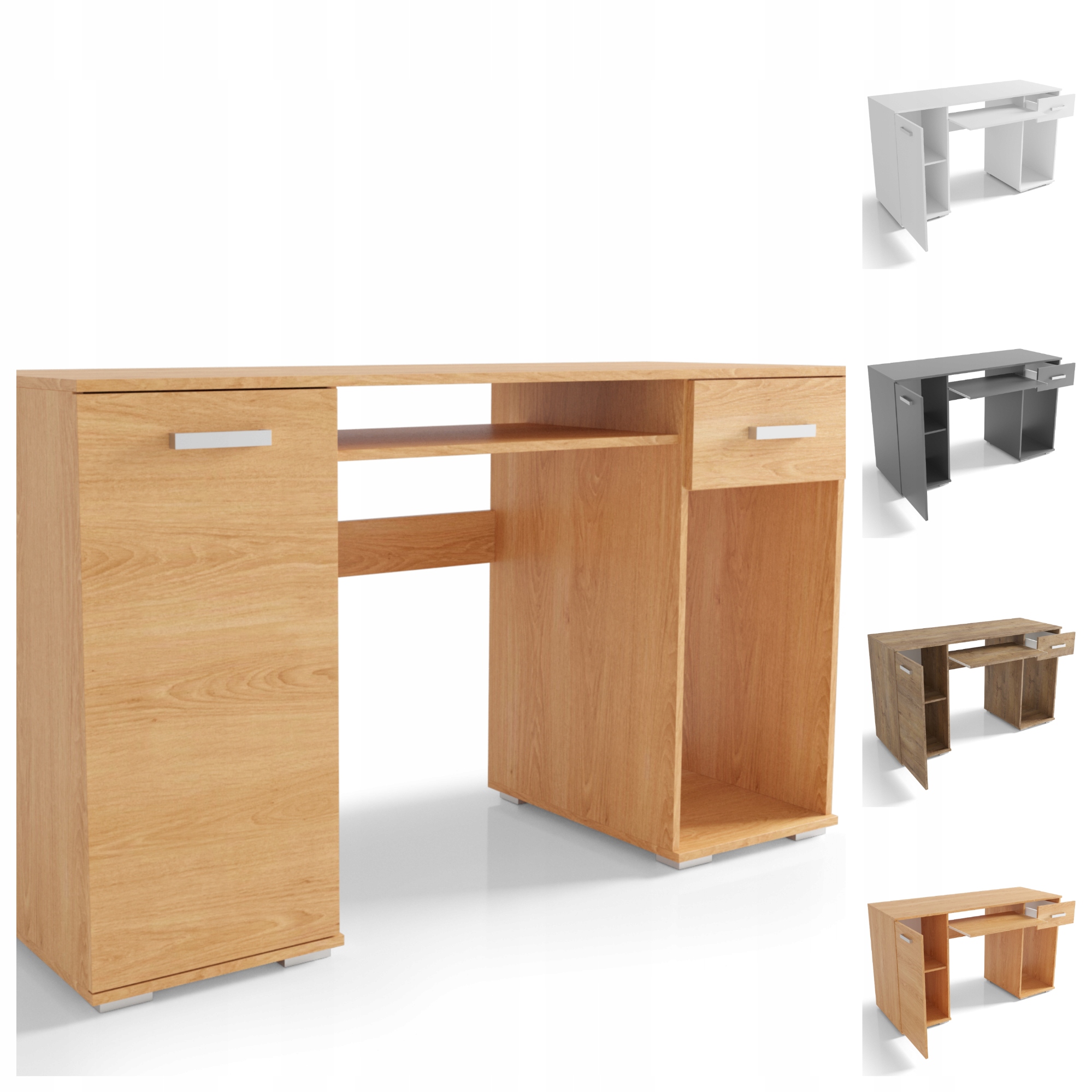 Psací stůl s policí na klávesnici 120 VK14, pevná deska 18 mm O-sofa