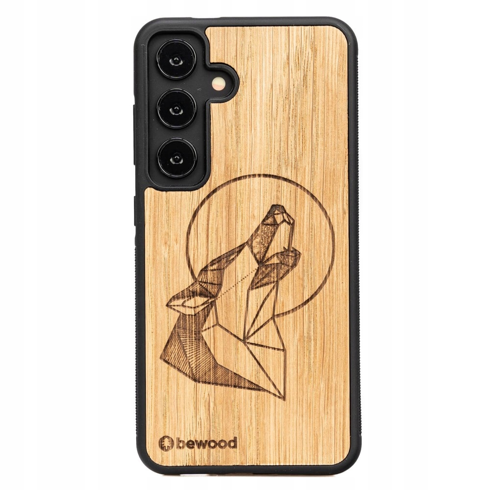 Dřevěné Pouzdro Bewood pro Samsung Galaxy S24 Vlk Dub