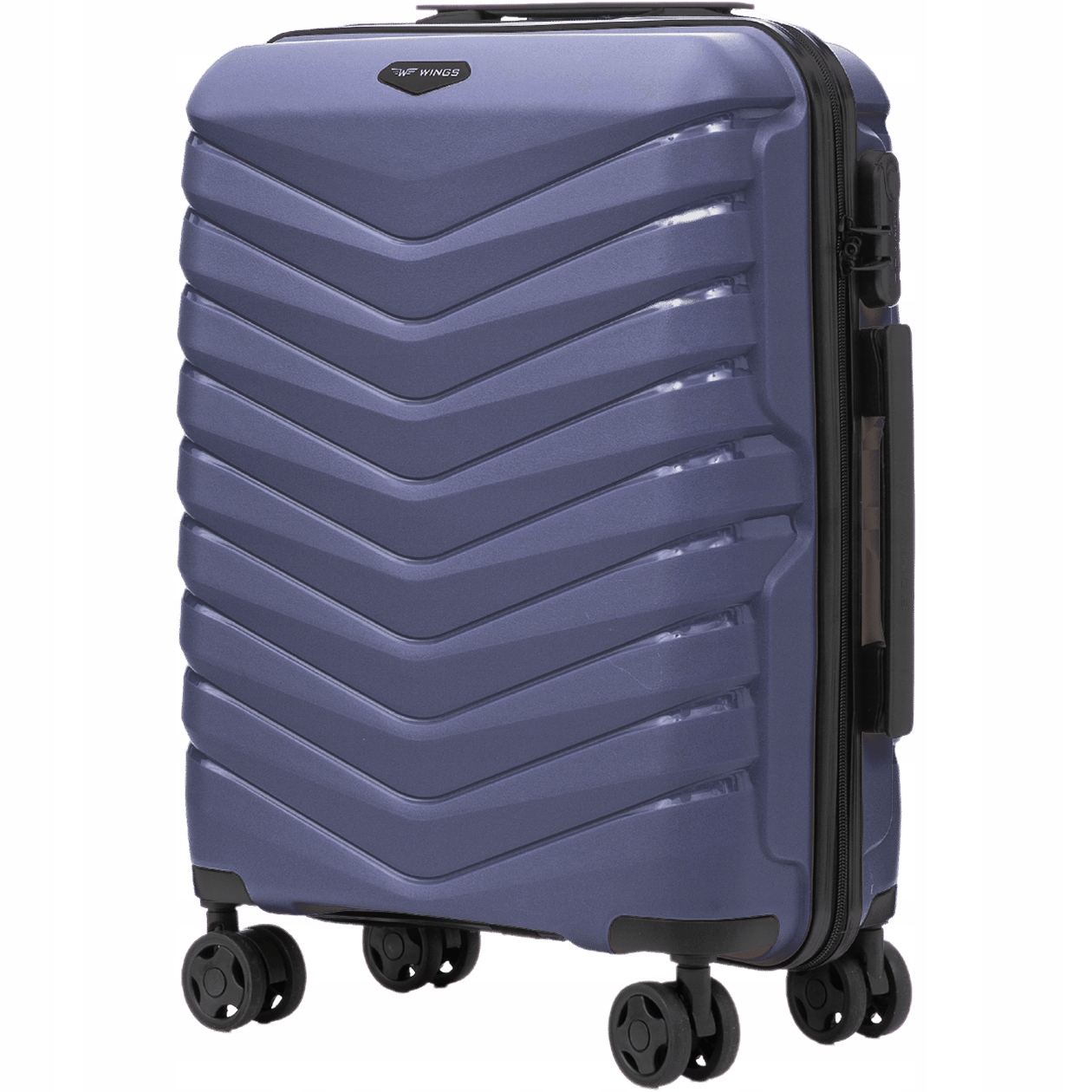 Kabinový kufr Příruční zavazadlo Wings Phoenix 2.0 Blue Cestovní tvrdý kufr 38L