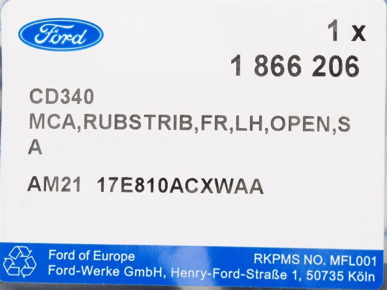 RAMKA LEWA SWIATLA LED S MAX 2010 2015 Car type Passenger cars