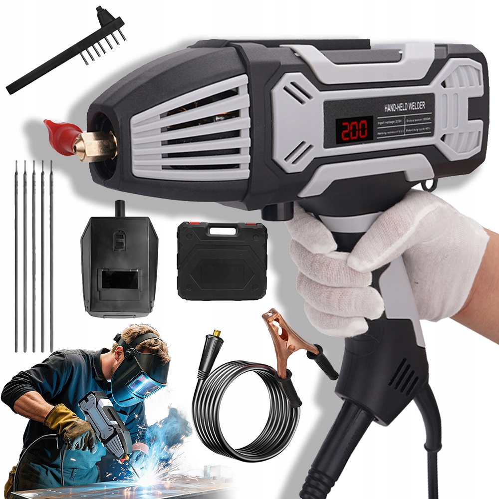 RĘCZNA SPAWARKA ELEKTRYCZNA PRZENOŚNA 3000W OCHRONA PRZED PRZEGRZANIEM