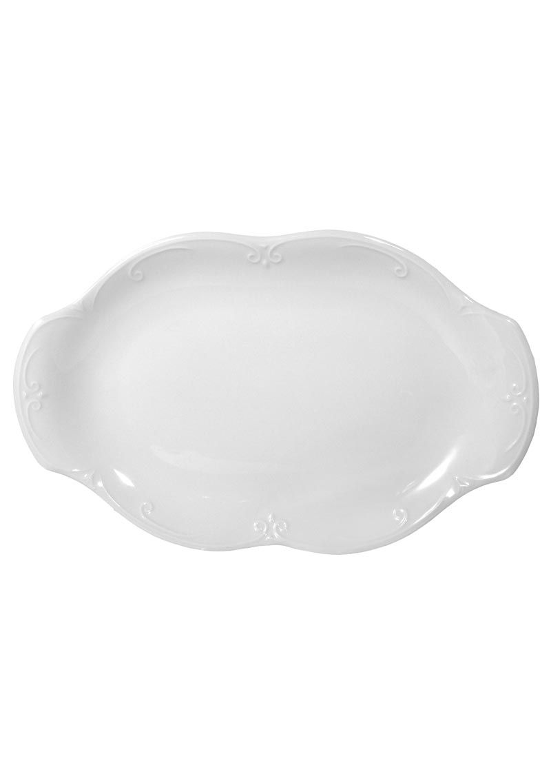 

Chodzież Półmisek owalny 24cm Kamelia Biała Stok