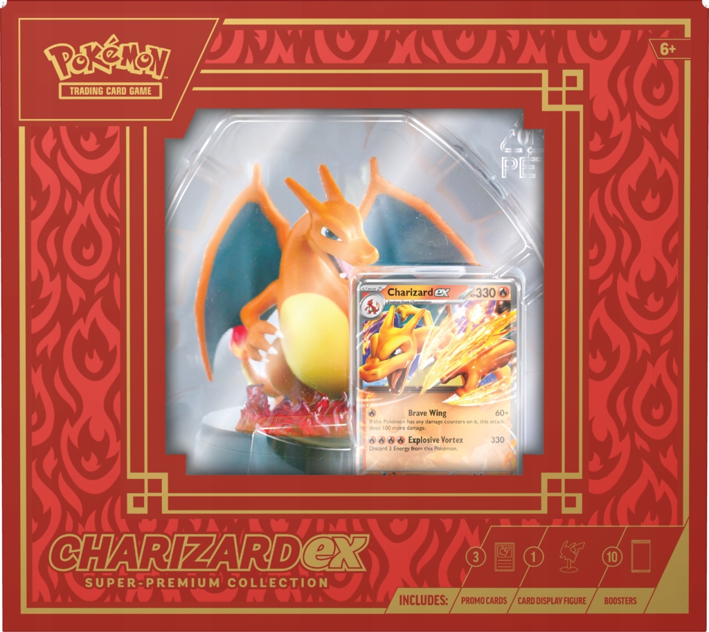Pokémon TCG: Charizard Ex Super Premium Collection Wiek gracza 5-7 lat