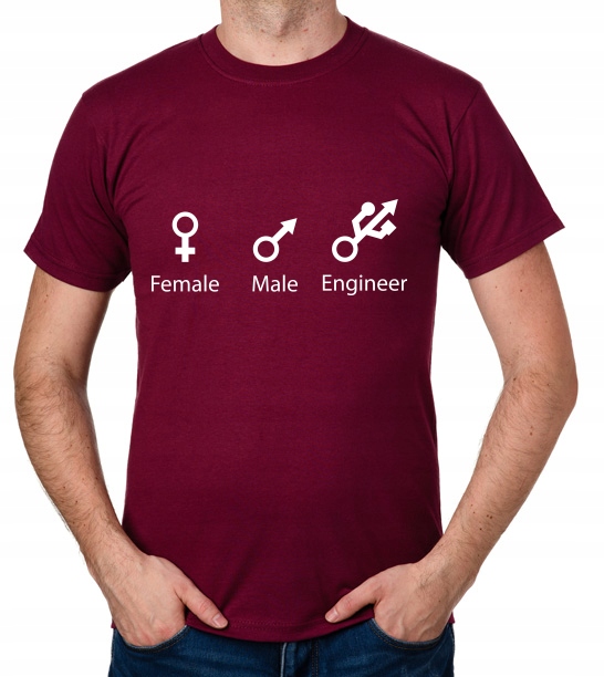 

koszulka Female Male Engineer prezent