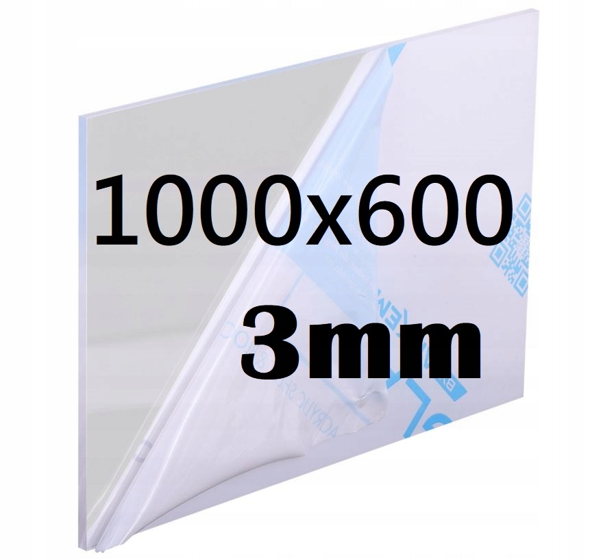 Plexi Plexi Plexi Plexa na míru 100 x 60 cm x 3 mm Bezbarvá Deska