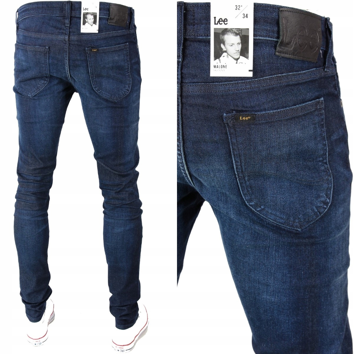 

Lee Malone Skinny Tapered Jeansy W32 L34