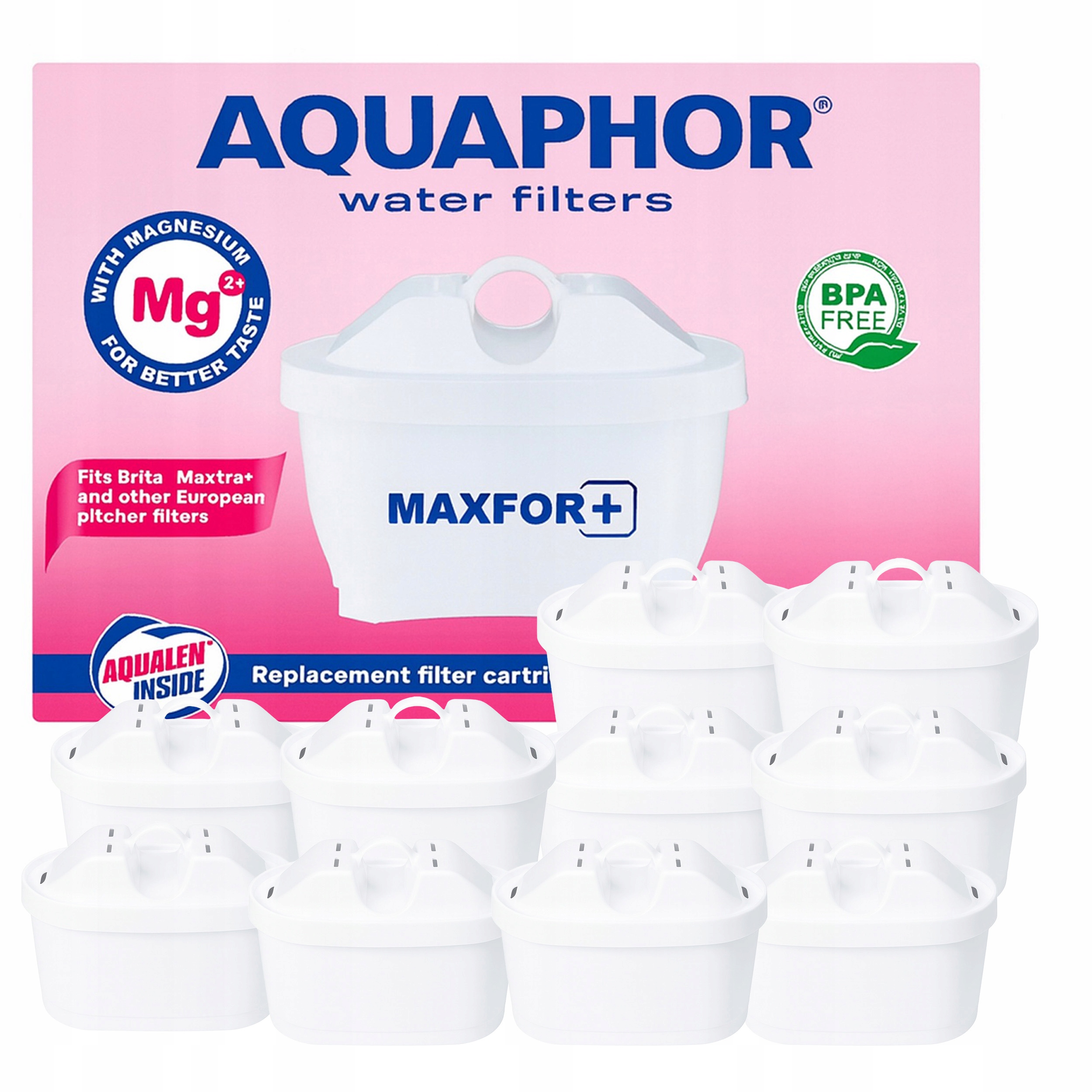 Filtrační vložky Aquaphor Maxfor Mg+ Hořčíkové vložky do džbánků 10 Kusů
