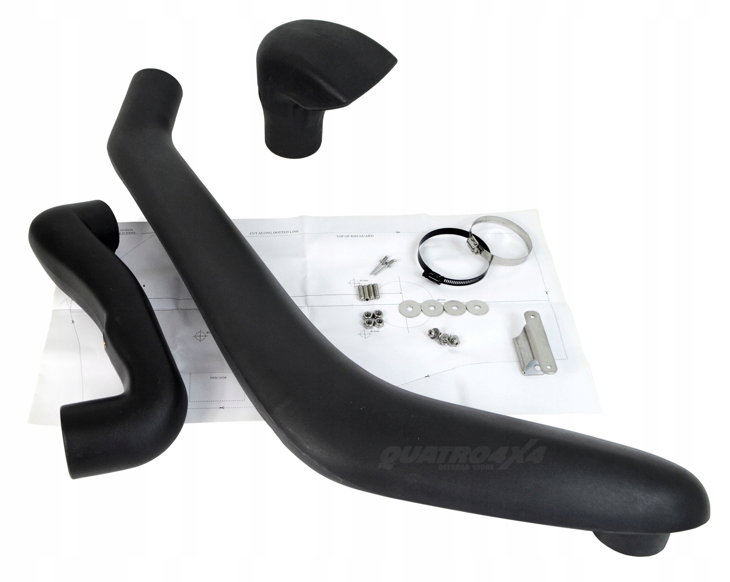 Toyota Land Cruiser 80 Lexus LX450 (1991-1999) Šnorchel Lldpe Snakeman 4WD