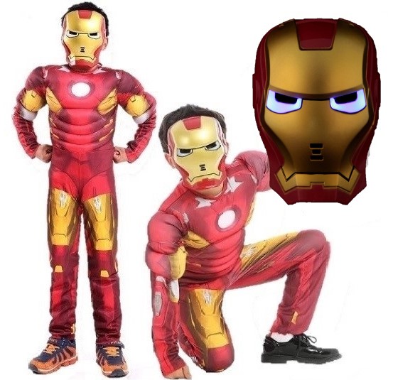 

Strój Przebranie Kostium Iron Man Maska 134/140