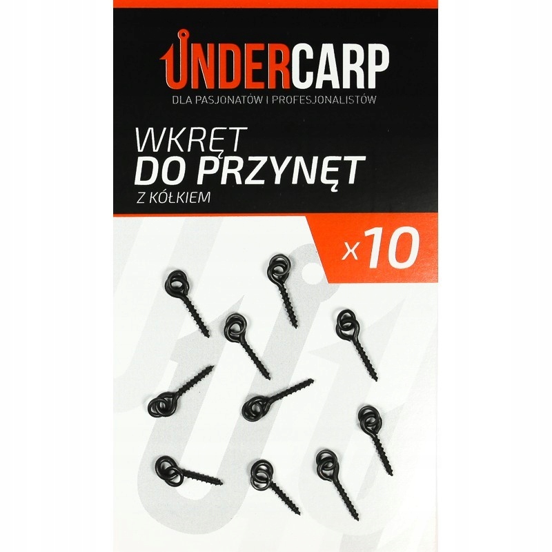Wkręty Do Kulek Okrągły Pierścień Undercarp Wkręt do przynęt 8 mm