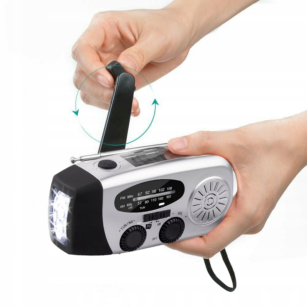 RADIO FM AWARYJNE SOLAR NOAA/AM/FM LATARKA Kod producenta 0791293496105