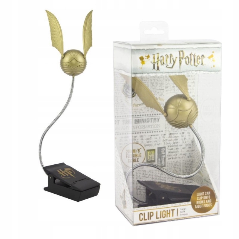 

Lampka Harry Potter do czytania klips złoty znicz