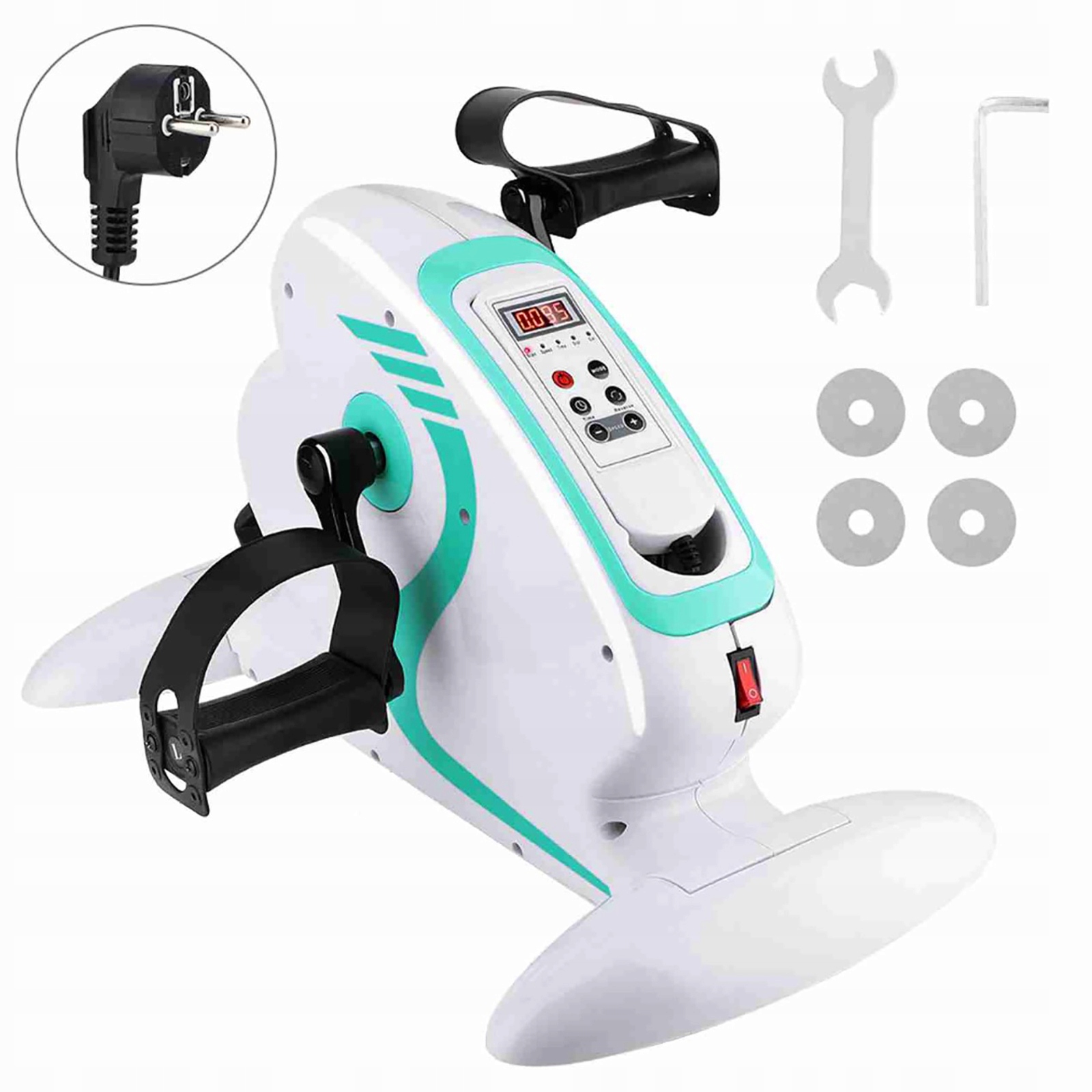 Elektryczny Rotor Rehabilitacyjny 2W1 Do Ćwiczeń Rąk I Nóg Z LCD I Pilotem