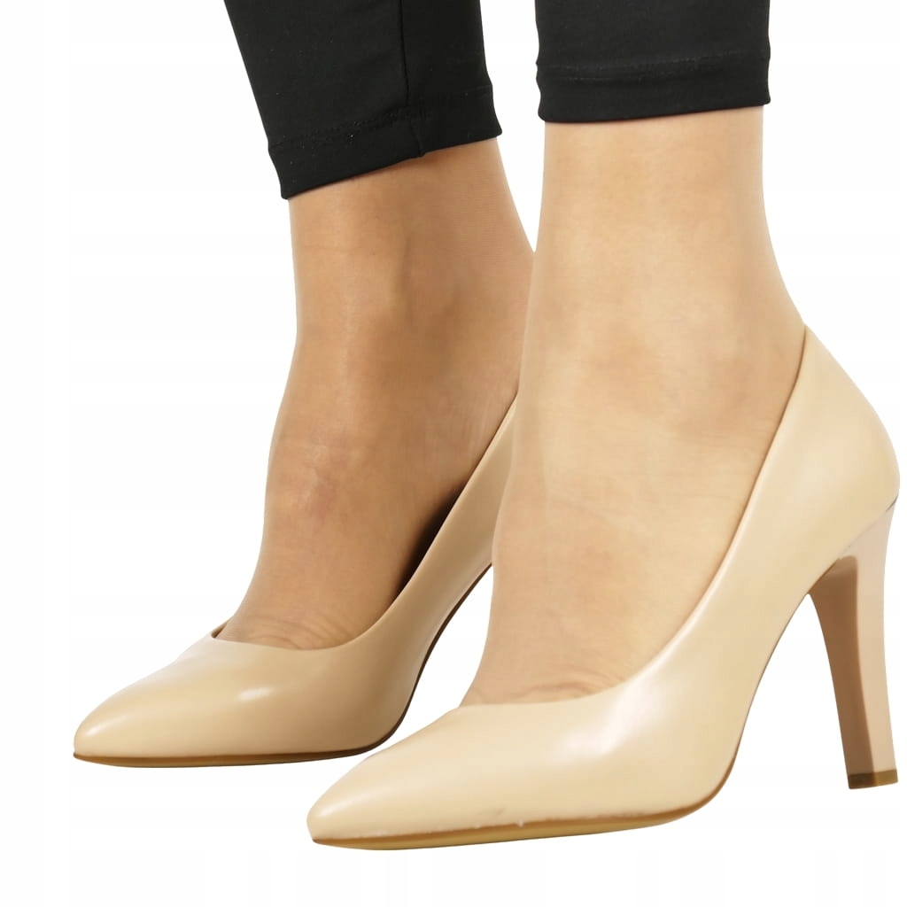 Béžové Tělové Lodičky Na Podpatku Sergio Leone Jsou Pohodlné A Elegantní