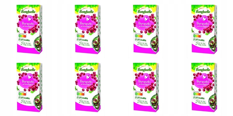 8x 160g Bonduelle Buraki w kostkach 2x 80 g